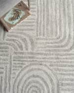 Image 7 of 7: Exquisite Rugs Juno Hand-Tufted Gray/Ivory Rug, 8' x 10'