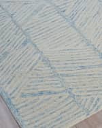 Image 2 of 7: Exquisite Rugs Kascata Hand-Tufted Blue/Ivory Rug, 9' x 12'