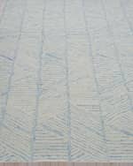 Image 3 of 7: Exquisite Rugs Kascata Hand-Tufted Blue/Ivory Rug, 9' x 12'