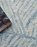 Image 6 of 7: Exquisite Rugs Kascata Hand-Tufted Blue/Ivory Rug, 9' x 12'