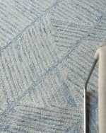 Image 7 of 7: Exquisite Rugs Kascata Hand-Tufted Blue/Ivory Rug, 8' x 10'