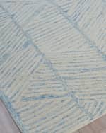 Image 2 of 7: Exquisite Rugs Kascata Hand-Tufted Blue/Ivory Rug, 5' x 8'