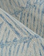 Image 4 of 7: Exquisite Rugs Kascata Hand-Tufted Blue/Ivory Rug, 5' x 8'