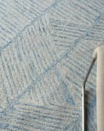 Image 7 of 7: Exquisite Rugs Kascata Hand-Tufted Blue/Ivory Rug, 5' x 8'
