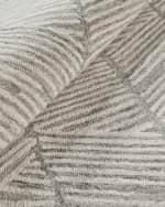 Image 6 of 8: Exquisite Rugs Kascata Hand-Tufted Silver/Ivory Rug, 10' x 14'