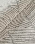 Image 6 of 8: Exquisite Rugs Kascata Hand-Tufted Silver/Ivory Rug, 6' x 9'