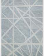 Image 1 of 8: Exquisite Rugs Miami Hand-Tufted Silver/Ivory Rug, 12' x 15'