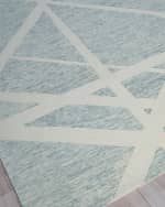 Image 2 of 7: Exquisite Rugs Miami Hand-Tufted Silver/Ivory Rug, 6' x 9'