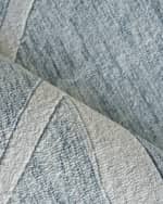 Image 4 of 7: Exquisite Rugs Miami Hand-Tufted Silver/Ivory Rug, 6' x 9'