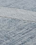 Image 6 of 7: Exquisite Rugs Miami Hand-Tufted Silver/Ivory Rug, 6' x 9'