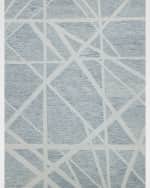 Image 1 of 7: Exquisite Rugs Miami Hand-Tufted Silver/Ivory Rug, 6' x 9'