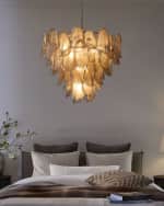 Image 2 of 3: Jamie Young Magnolia 10-Light Quartz Glass Chandelier, 30"