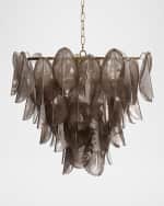Image 3 of 3: Jamie Young Magnolia 10-Light Quartz Glass Chandelier, 30"