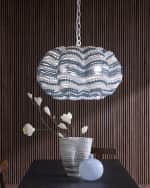Image 2 of 5: Jamie Young Clamshell 3-Light Chandelier, 27"