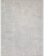Image 8 of 8: Exquisite Rugs Juno Hand-Tufted Gray/Ivory Rug, 12' x 15'