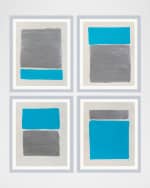 Image 3 of 3: RFA Fine Art "Platinum Sky 2" Framed Acrylic Painting by Deborah Fine