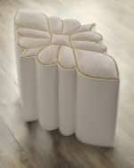 Image 1 of 6: Haute House Elizabeth Snow Ottoman