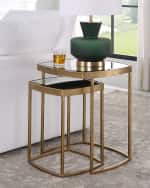 Image 3 of 6: The Uttermost Co Vista Nesting Tables, Set of 2