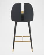 Image 4 of 6: Arteriors Crowley Split-Back 25.5" Counter Stool