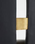 Image 5 of 6: Arteriors Crowley Split-Back 25.5" Counter Stool