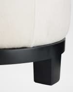 Image 5 of 7: Arteriors Wimberley Hair on Hide Ottoman