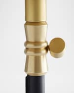 Image 3 of 6: Arteriors Addison Adjustable Leather Drink Table