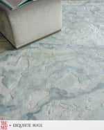 Image 5 of 8: Exquisite Rugs x THE MET Saccara Hand-Loomed Blue Rug, 12' x 15'