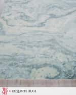 Image 3 of 7: Exquisite Rugs x THE MET Saccara Hand-Loomed Blue Rug, 10' x 14'