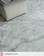 Image 5 of 7: Exquisite Rugs x THE MET Saccara Hand-Loomed Blue Rug, 9' x 12'