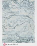Image 1 of 7: Exquisite Rugs x THE MET Saccara Hand-Loomed Blue Rug, 9' x 12'