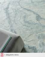 Image 7 of 7: Exquisite Rugs x THE MET Saccara Hand-Loomed Blue Rug, 9' x 12'