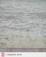 Image 3 of 7: Exquisite Rugs x THE MET Travertine Hand-Loomed Silver Rug, 10' x 14'