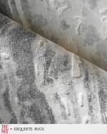 Image 4 of 7: Exquisite Rugs x THE MET Travertine Hand-Loomed Silver Rug, 9' x 12'