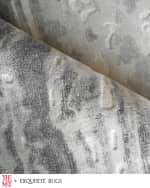 Image 4 of 7: Exquisite Rugs x THE MET Travertine Hand-Loomed Silver Rug, 8' x 10'