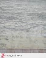 Image 3 of 7: Exquisite Rugs x THE MET Travertine Hand-Loomed Silver Rug, 6' x 9'