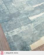Image 2 of 7: Exquisite Rugs x THE MET Papyrus Hand-Loomed Blue Rug, 9' x 12'