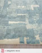 Image 3 of 7: Exquisite Rugs x THE MET Papyrus Hand-Loomed Blue Rug, 9' x 12'