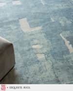 Image 5 of 7: Exquisite Rugs x THE MET Papyrus Hand-Loomed Blue Rug, 9' x 12'