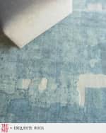 Image 7 of 7: Exquisite Rugs x THE MET Papyrus Hand-Loomed Blue Rug, 9' x 12'