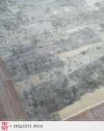 Image 2 of 7: Exquisite Rugs x THE MET Papyrus Hand-Loomed Gray Rug, 8' x 10'
