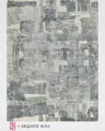 Image 1 of 7: Exquisite Rugs x THE MET Papyrus Hand-Loomed Gray Rug, 8' x 10'