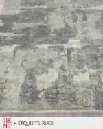 Image 3 of 8: Exquisite Rugs x THE MET Papyrus Hand-Loomed Blue/Gray Rug, 10' x 14'