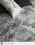 Image 6 of 8: Exquisite Rugs x THE MET Papyrus Hand-Loomed Blue/Gray Rug, 10' x 14'