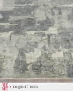 Image 3 of 7: Exquisite Rugs x THE MET Papyrus Hand-Loomed Blue/Gray Rug, 8' x 10'
