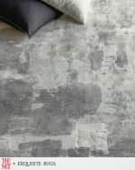 Image 5 of 7: Exquisite Rugs x THE MET Papyrus Hand-Loomed Blue/Gray Rug, 6' x 9'