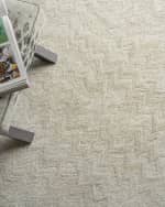 Image 5 of 7: Exquisite Rugs Veneta Hand-Tufted Beige Rug, 5' x 8'