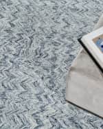 Image 6 of 9: Exquisite Rugs Veneta Hand-Tufted Blue Rug, 10' x 14'