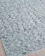Image 2 of 8: Exquisite Rugs Veneta Hand-Tufted Blue Rug, 5' x 8'