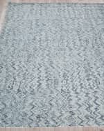 Image 3 of 8: Exquisite Rugs Veneta Hand-Tufted Blue Rug, 5' x 8'