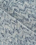 Image 4 of 8: Exquisite Rugs Veneta Hand-Tufted Blue Rug, 5' x 8'